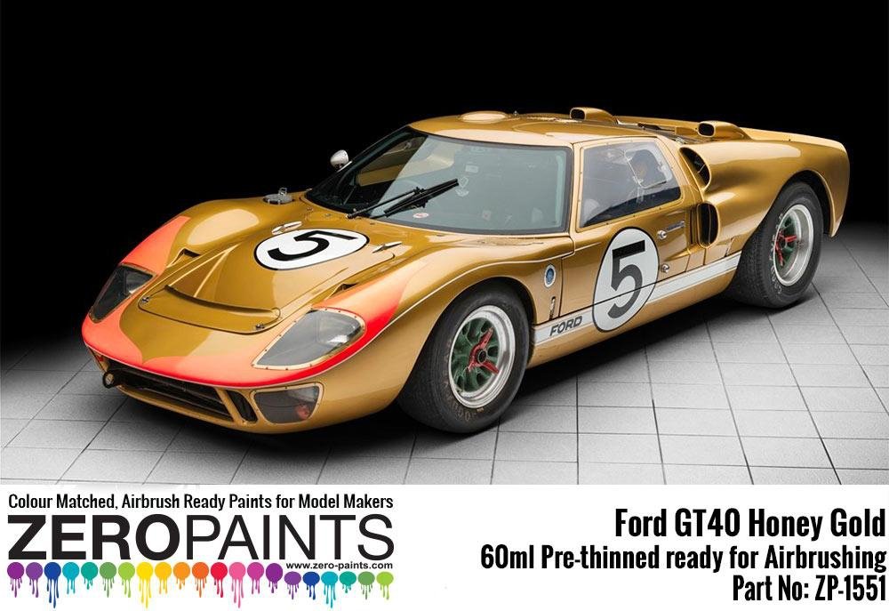 Peinture Zero Paints ZP-1551 Ford GT40 Or Miel 60 ml