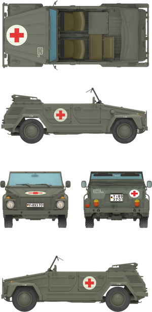 Das Werk DW35044 Kurierwagen Typ 181 Standard Version 1/35 – immagine 6