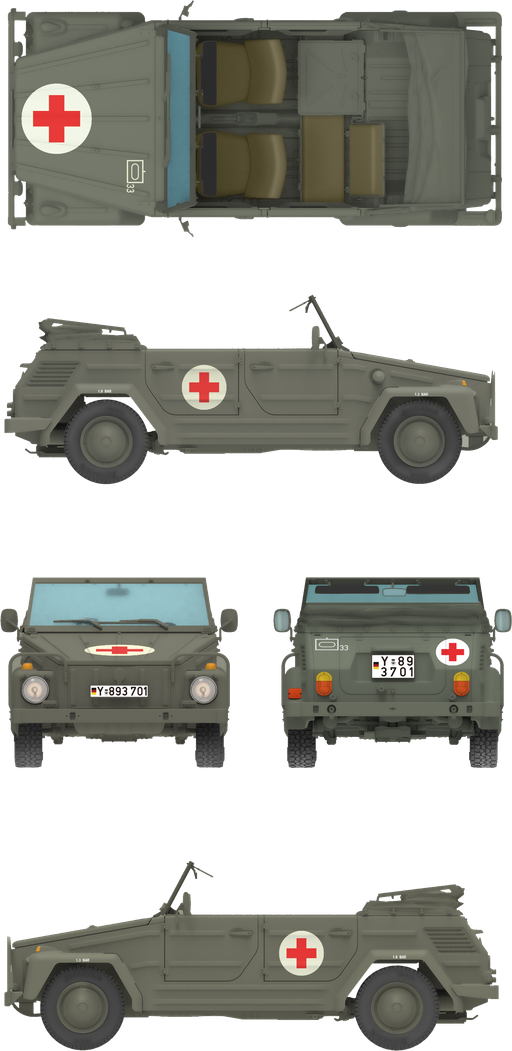 Das Werk DW35044 Kurierwagen Typ 181 Standard Version 1/35 – immagine 6