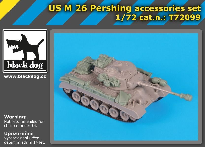 Black Dog T72099 US M26 Pershing accessories set for Trumpeter 1/72 – immagine 2