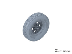 E.T. Model P35-134 WWII German Sd.Kfz.7(8t) Sagged Front Wheels &amp;amp; Spare Wheel Type.3 for Dragon / Trumpeter kit 1/35 – immagine 3
