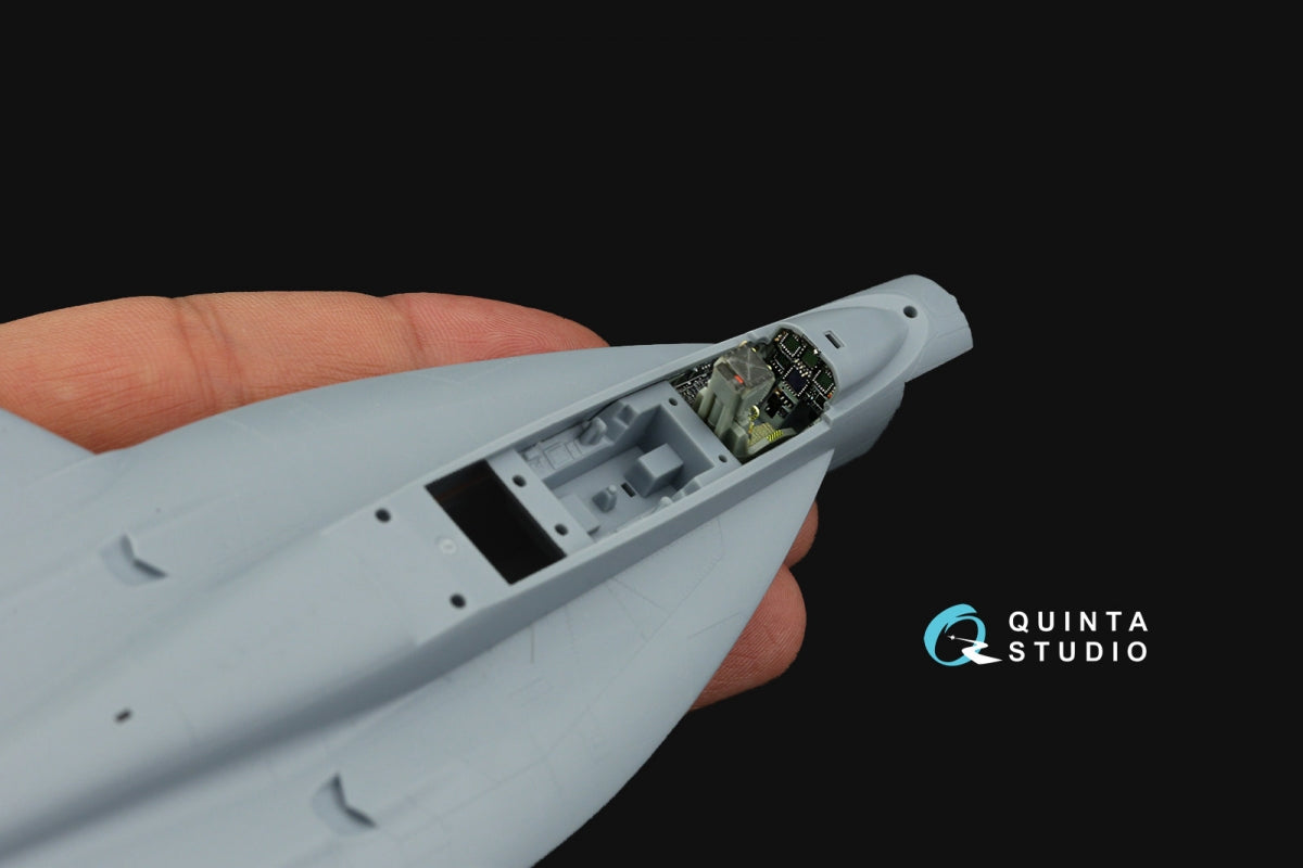 Quinta Studio QD72078 F/A-18E 3D-Printed &amp;amp; coloured Interior on decal paper (Academy) 1/72 – immagine 3