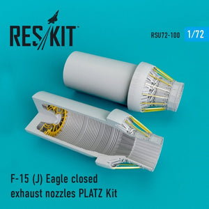 RESKIT RSU72-0100 Buses d&amp;#39;échappement fermées pour F-15 J Eagle Platz 1/72