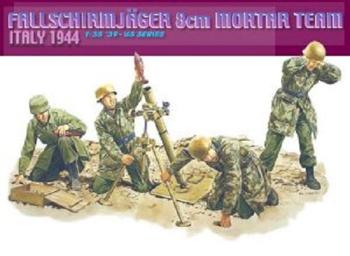 Équipe de mortier Dragon 6215 Fallschirmjager (1/35) 