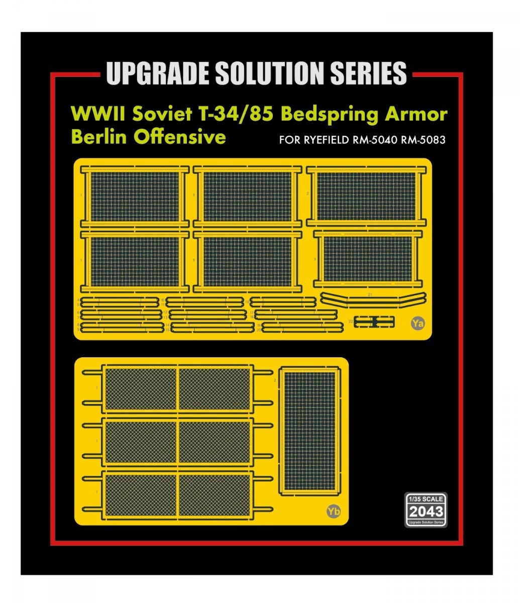 Rye Field Model 2043 T-34/85 Bedspring Armor (Berlin Offensive) for 5083 1/35 – zdjęcie 2