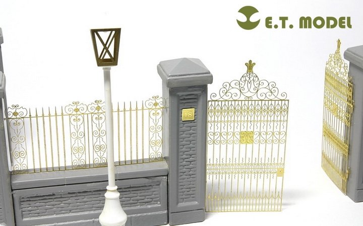 ET Model J35-001 Park Gate &amp;amp; Fence FOR MINIART KIT – image 5