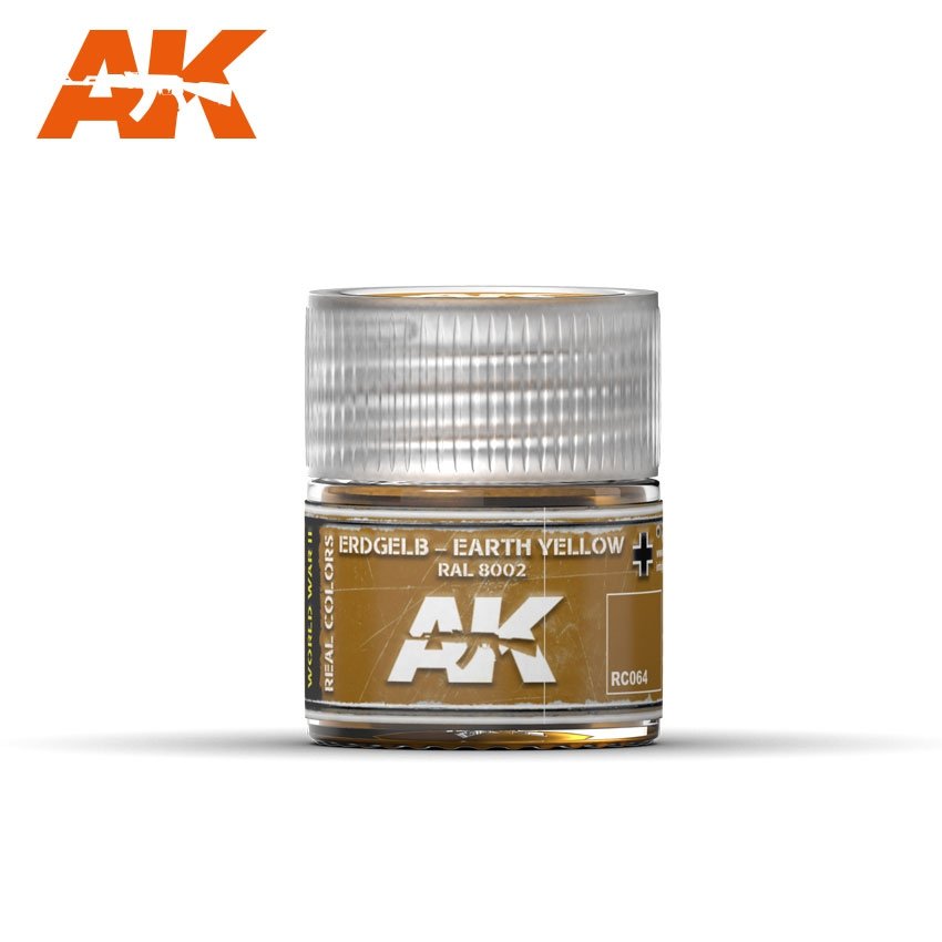 AK Interactive RC064 ERDGELB – JAUNE TERRE RAL 8002 10 ml
