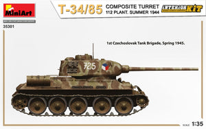 MiniArt 35301 T-34/85 COMPOSITE TURRET. 112 PLANT. SUMMER 1944 INTERIOR KIT 1/35 – zdjęcie 5