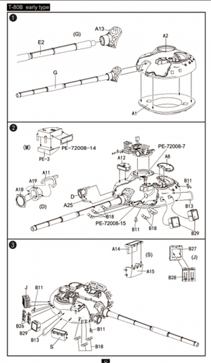Modelcollect UA72193 Soviet T-80 Main Battle Tank 1970S-1990S N in1 1/72 – immagine 7