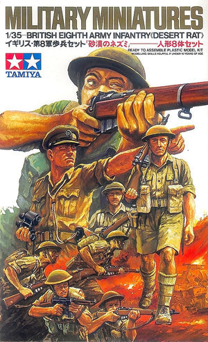 Tamiya 35032 Infanterie britannique de la Huitième Armée, Rat du Désert (1/35)