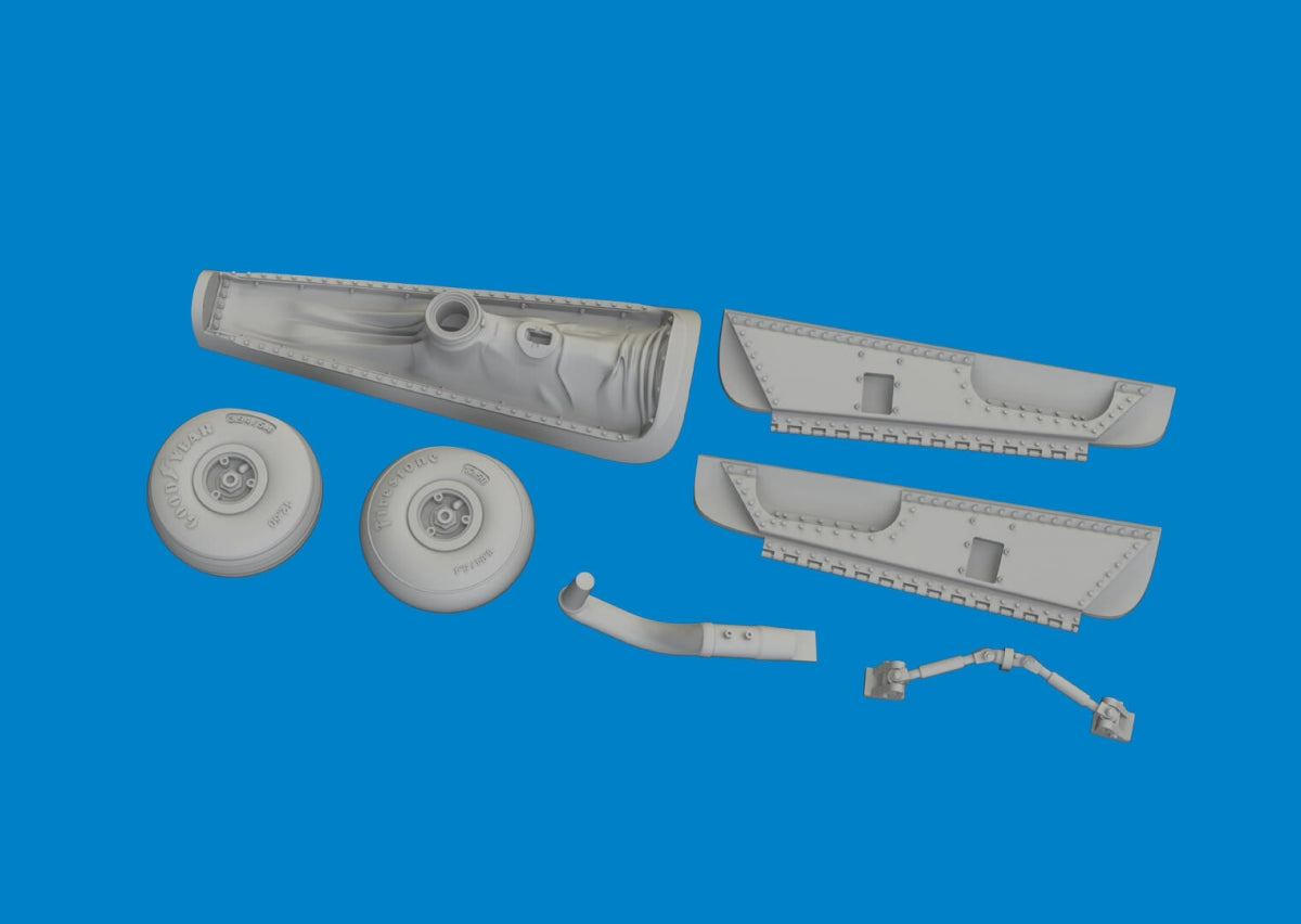 Eduard 6481100 P-40E tail wheel bay PRINT EDUARD 1/48 – Bild 3