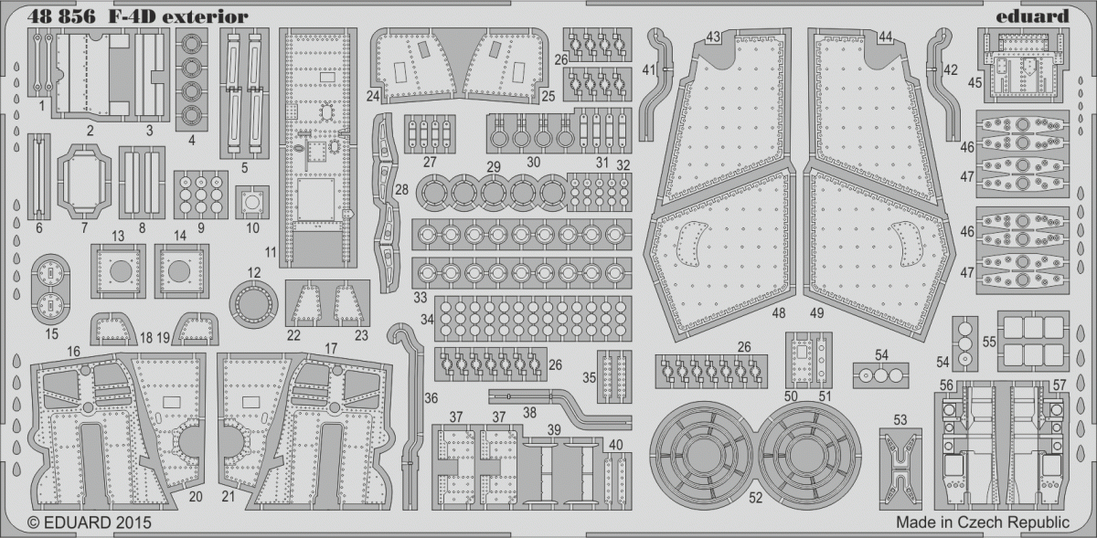 Eduard 48856 F-4D exterior 1/48 ACADEMY