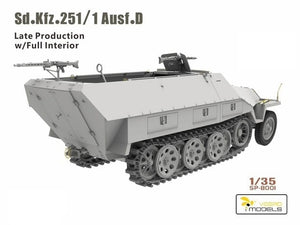 Vespid Models SP-8001 Sd.kfz.251/1 Ausf.D Late Production w/ Full Interior 1/35