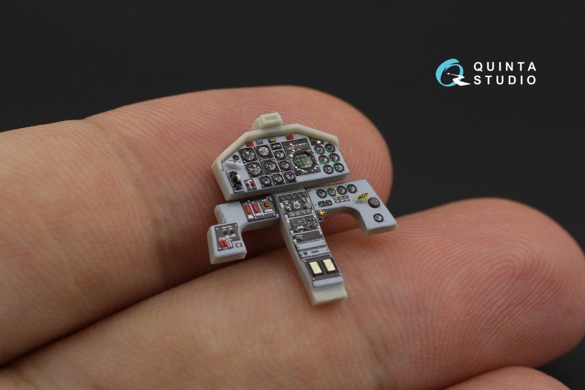 Quinta Studio QD48197 F-5F Tiger II 3D-Printed &amp;amp; coloured Interior on decal paper (for AFV Club ) 1/48 – Bild 5