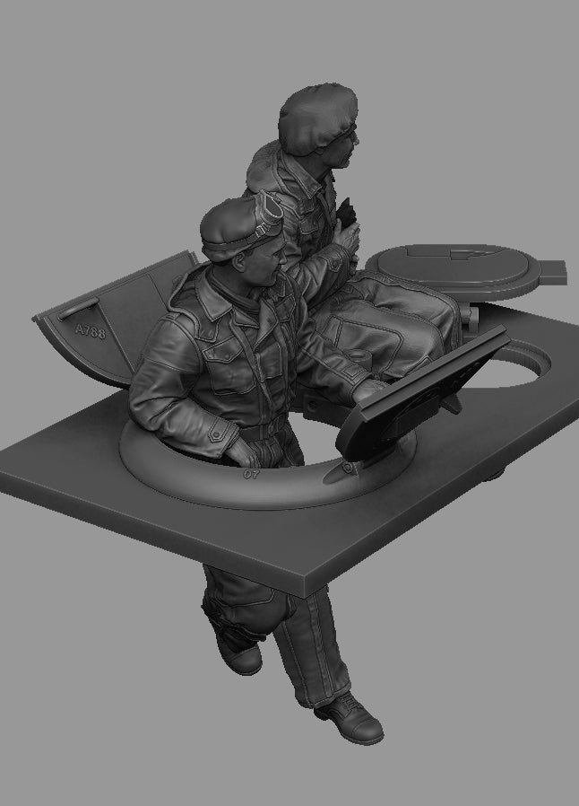 Panzer Art FI35-215 British Sherman tanks turret Pixie suit set 1/35 – zdjęcie 4