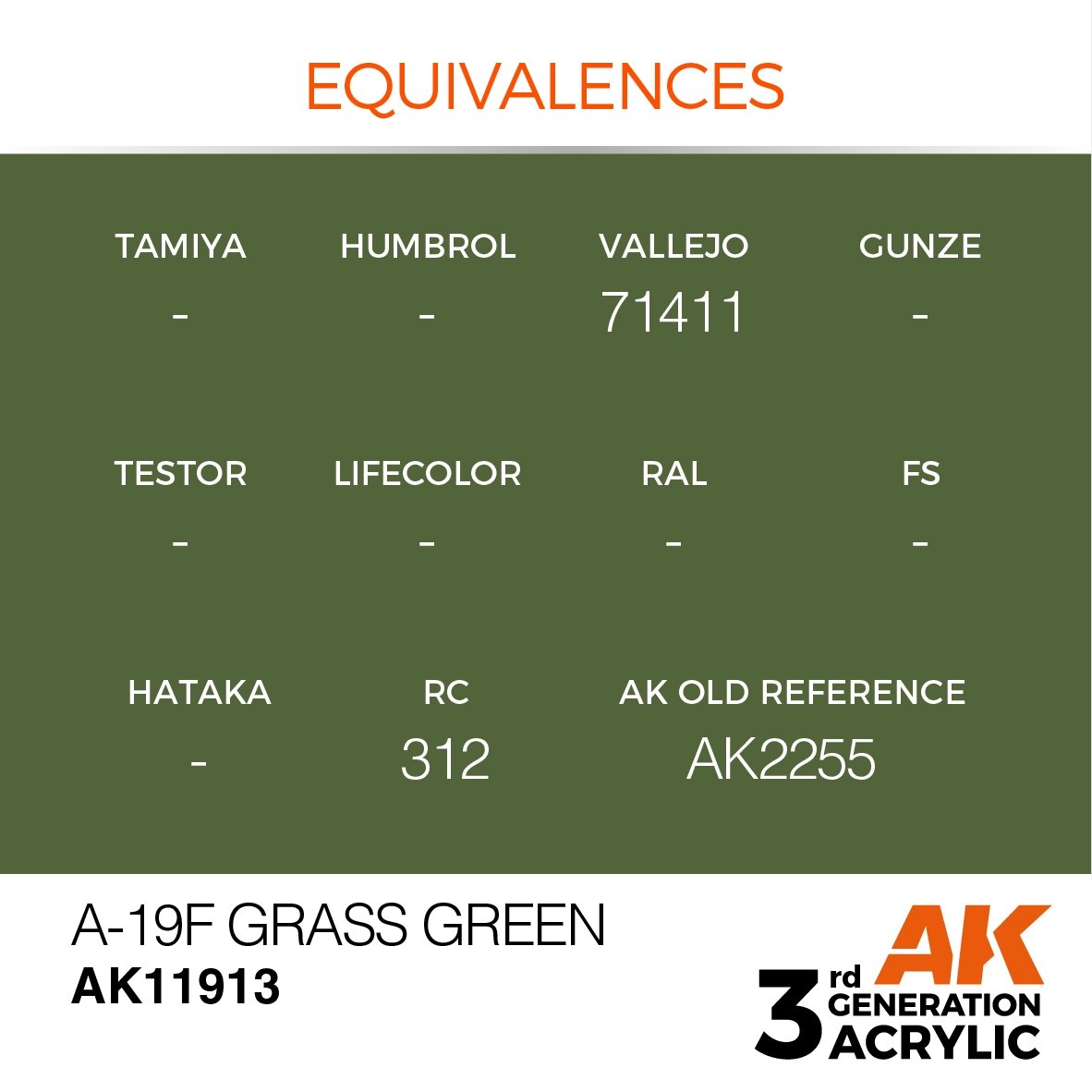 AK Interactive AK11913 A-19F GRASS GREEN – AIR 17ml – immagine 3
