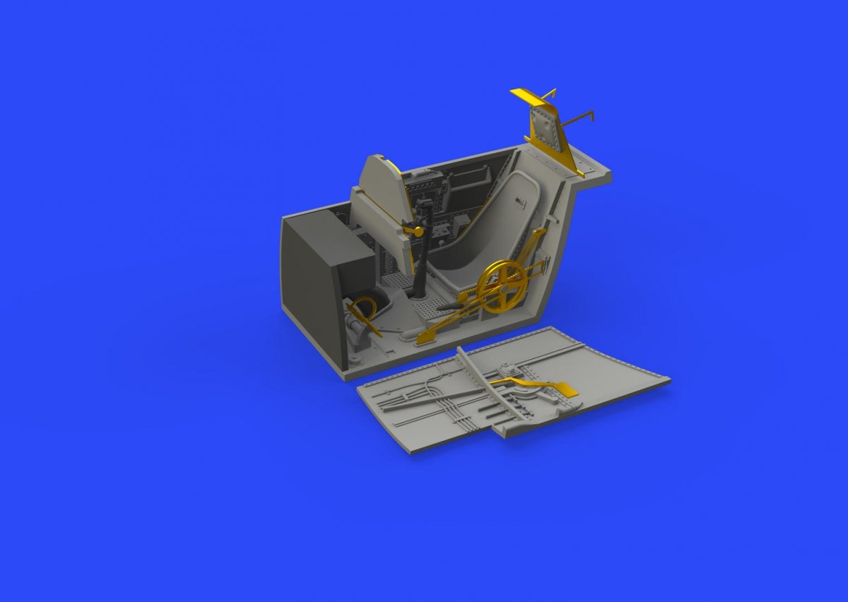 Eduard 648472 Bf 109E cockpit &amp;amp; radio compartment 1/48 EDUARD – immagine 2