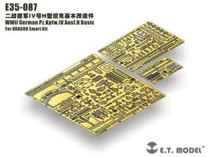 Maquette ET E35-087 Pz.Kpfw.IV Ausf.H allemand de base de la Seconde Guerre mondiale (pour kit DRAGON Smart) (1/35)