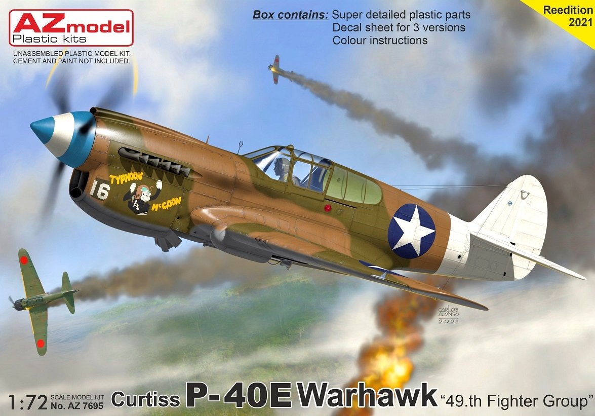 AZ Model AZ7695 P-40E Warhawk „49.th FG 1/72