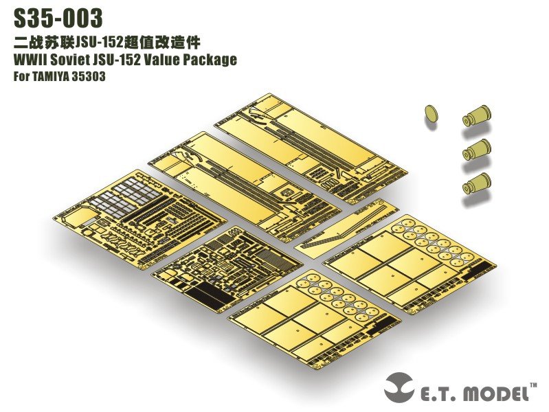 E.T. Model S35-003 WWII Soviet JSU-152 Value Package For TAMIYA 35303 1/35 – immagine 10