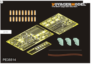 Maquette Voyager PE35514 Char d&amp;#39;assaut lourd britannique A39 Tortoise de la Seconde Guerre mondiale pour MENG TS-002 au 1/35