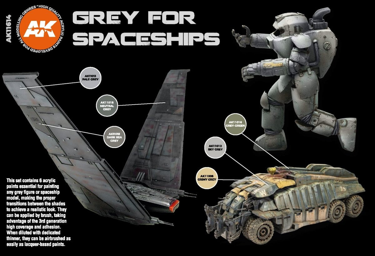 AK Interactive AK11614 3G GREY FOR SPACESHIPS – immagine 3