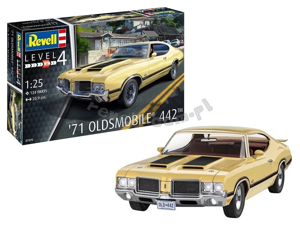 Revell 67695 Model Set &amp;#39;71 Oldmobile 442 Coupe 1/25 – imagen 2