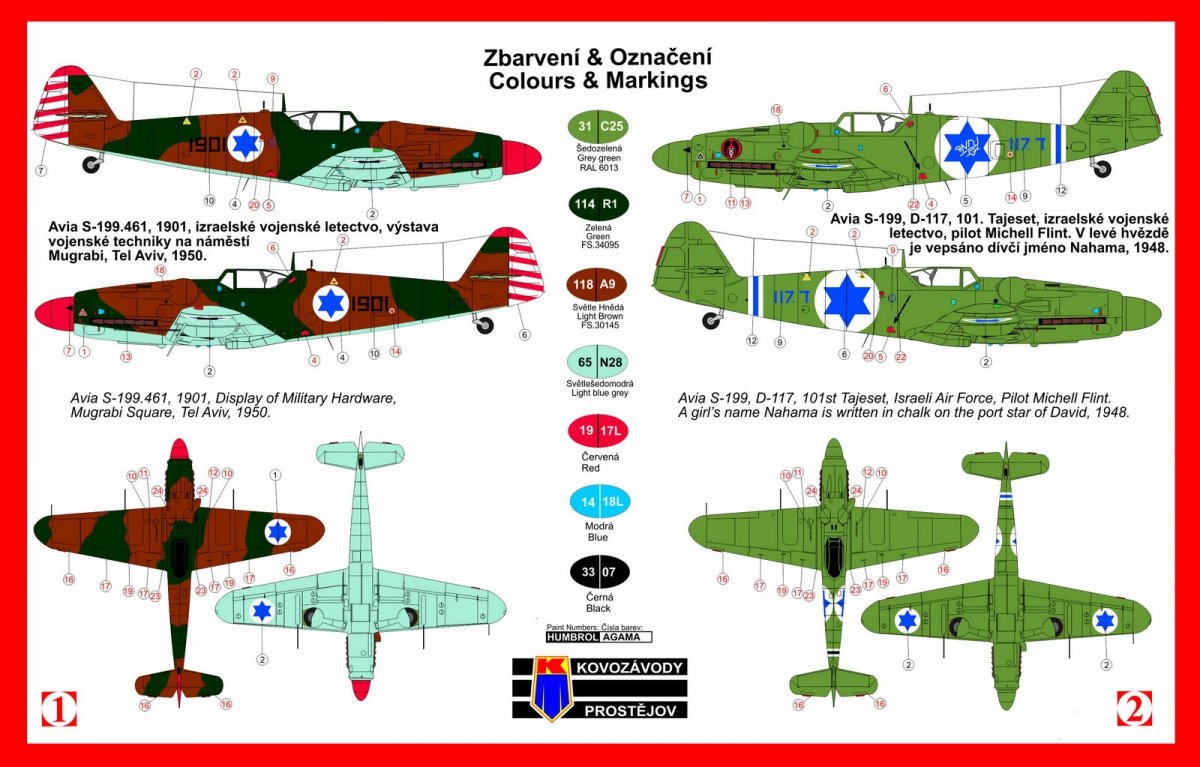 Kozavody Prostejov KPM0006 Avia S-199 Messer/Sakin 1/72 – image 2