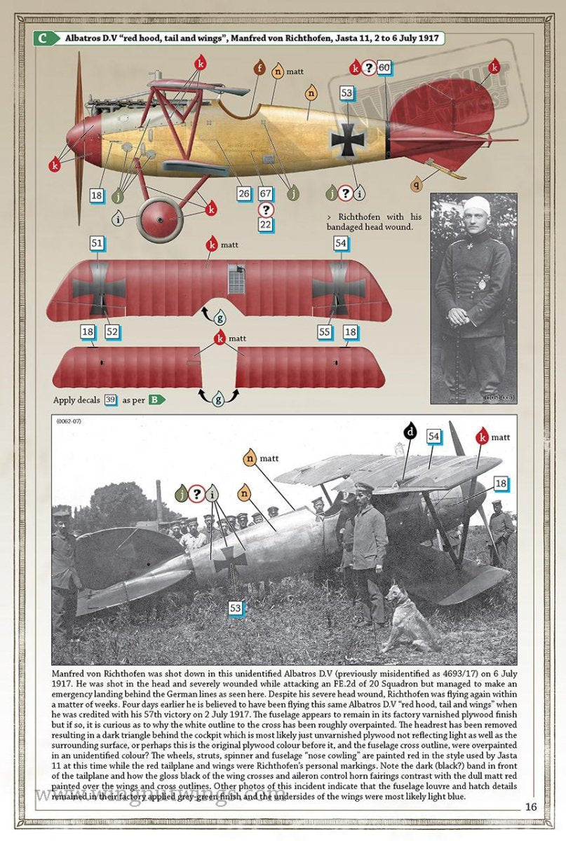 Wingnut Wings 32601 Albatros D.V &amp;quot;Manfred von Richthofen&amp;quot; 1/32 – immagine 2