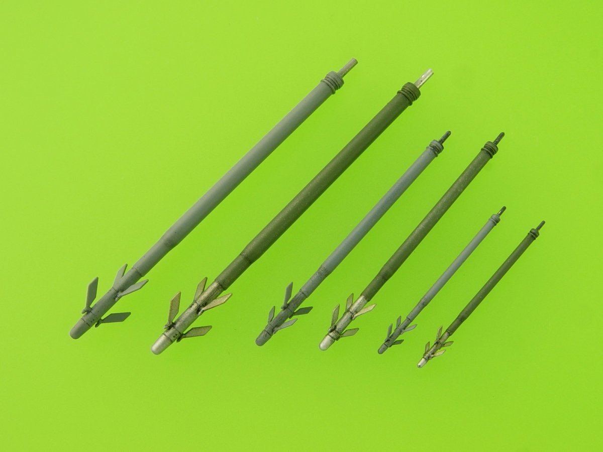 Master AM-48-126 Mi-24 (Hind D/E) - JakB-12.7 machine gun barrel and DUAS probe (metal and resin parts) 1/48 – zdjęcie 14