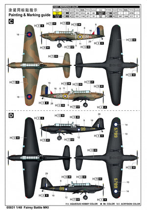 Trumpeter 05831 Fairey Battle Mk.I 1/48 – immagine 5