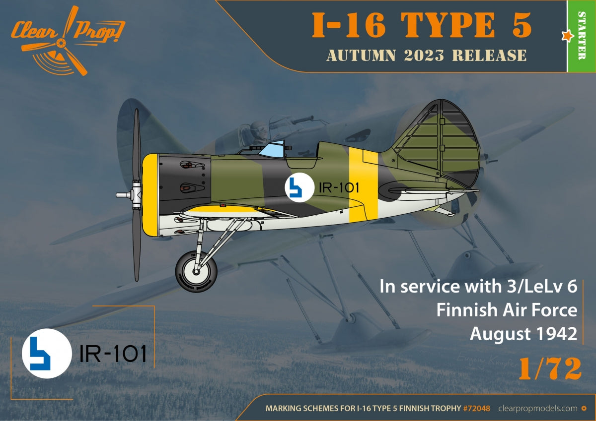 Clear Prop! CP72048 I-16 type 5 In Finnish Service STARTER KIT 1/72 – Bild 6