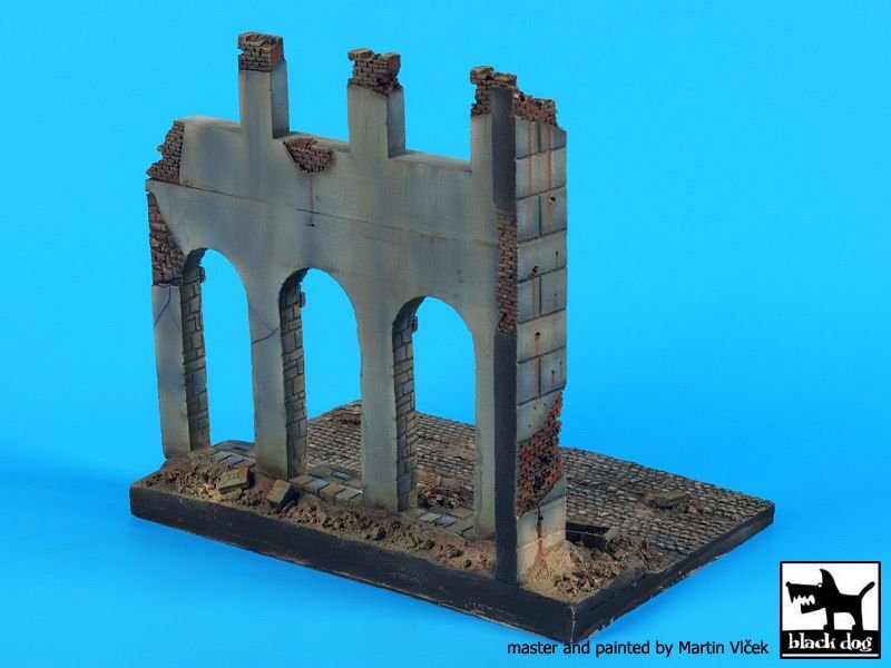 Black Dog D48002 House ruin (Europe) base 1/48 – imagen 2