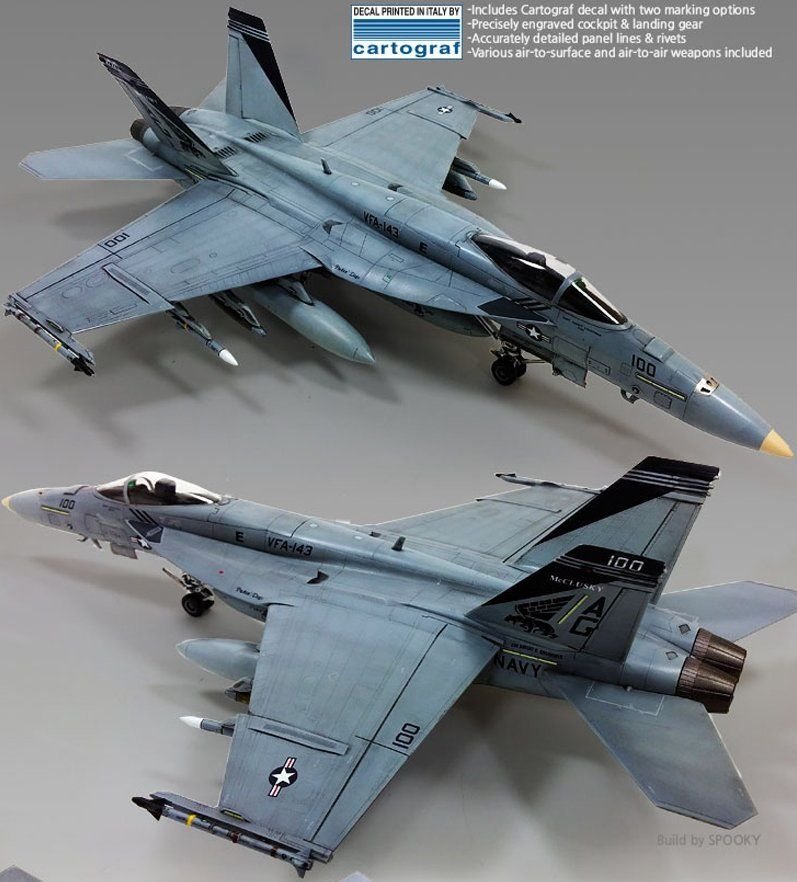 Academy 12547 USN F/A-18E VF-143 &amp;quot;Pukin Dogs&amp;quot; 1/72 – zdjęcie 2