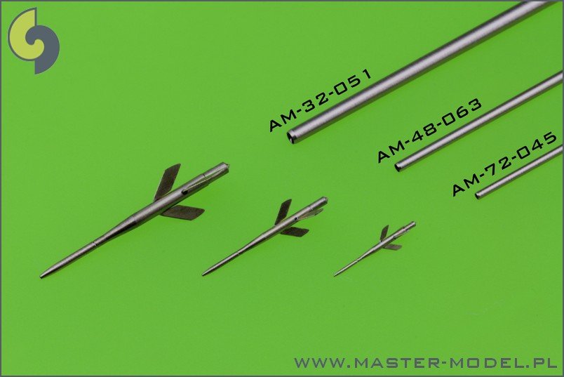 Master AM-48-063 MiG-21 F-13 (Fishbed C) - Pitot Tube 1/48 – immagine 4