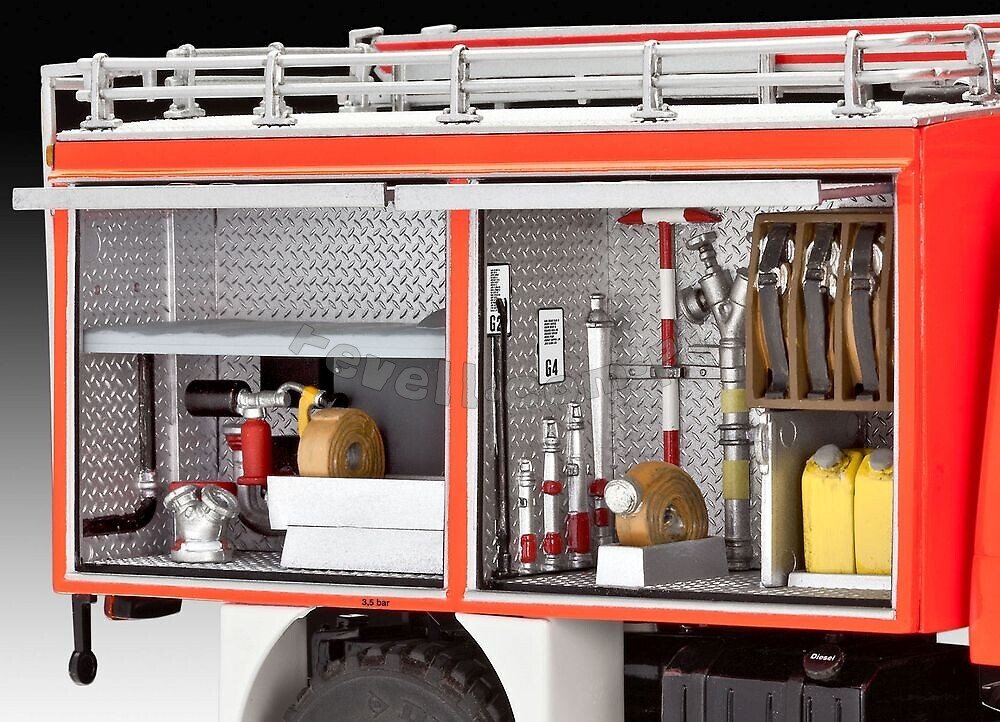 Revell 07512 Mercedes-Benz Unimog U1300L TLF 8/18 1/24 – image 6