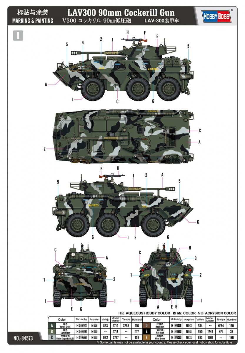 Hobby Boss 84573 LAV300 90mm Cockerill Gun 1/35 – immagine 5