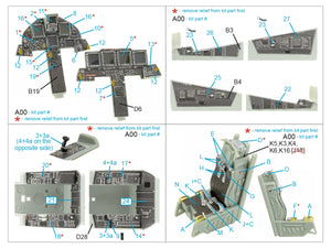 Quinta Studio QD48433 F-15I 3D-Printed coloured Interior on decal paper (Academy) 1/48 – immagine 2