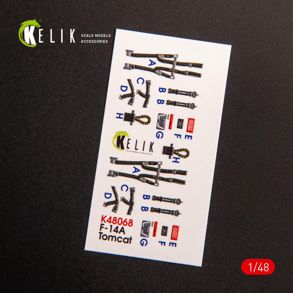 KELIK K48068 F-14A TOMCAT LATE INTERIOR 3D DECALS FOR TAMIYA KIT 1/48 – immagine 3