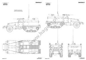 Kagero 7084 Armored Personnel Carrier M2/M3/M4 Half-Track EN/PL – immagine 2