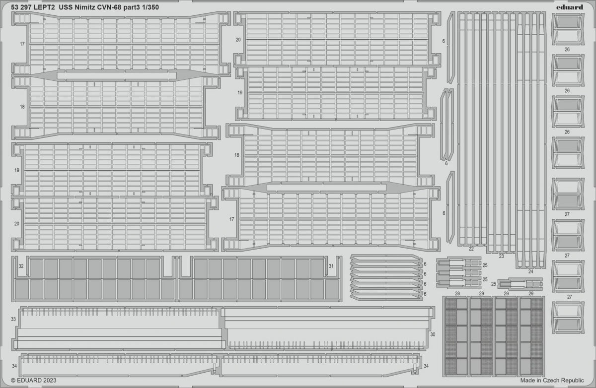 Eduard BIG5369 USS Nimitz CVN-68 PART I Trumpeter 1/350 – immagine 4