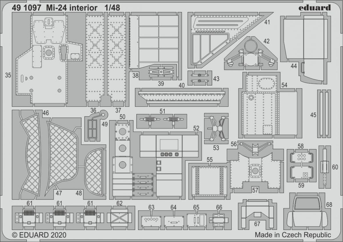 Eduard 491097 Mi-24 interior 1/48 ZVEZDA – zdjęcie 2