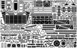 Pontos 35005F1 USS CV-14 Toconderoga 1944 Detail Up Set 1/350 – immagine 12