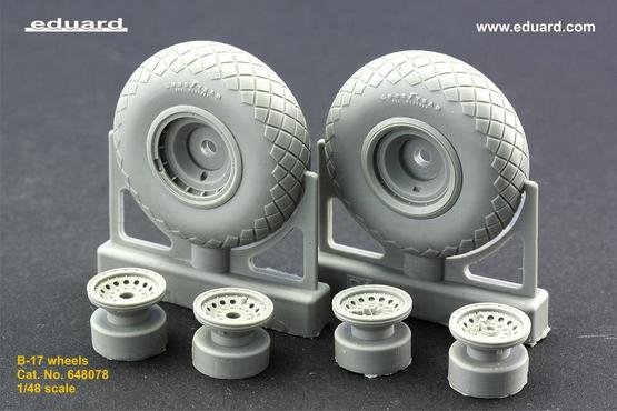 Eduard 648078 B-17 wheels 1/48 REVELL, MONOGRAM – immagine 3