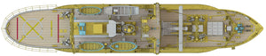 Hasegawa HP001 Antarctic research ship Soya Second Antarctic expedition 1/250 – Bild 5