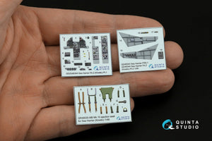 Quinta Studio QD48344 Sea Harrier FA.2 3D-Printed &amp;amp; coloured Interior on decal paper (Kinetic) 1/48 – imagen 4
