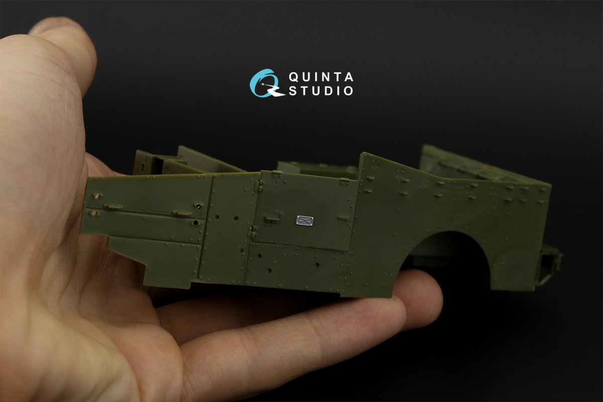 Quinta Studio QD35088 M3A1 Scout 3D-Printed &amp;amp; coloured Interior on decal paper (Zvezda) 1/35 – immagine 5