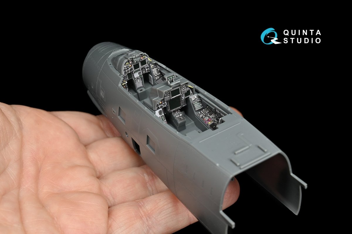 Quinta Studio QD48074 F-14D 3D-Printed &amp;amp; coloured Interior on decal paper (for AMK kit) 1/48 – Bild 6
