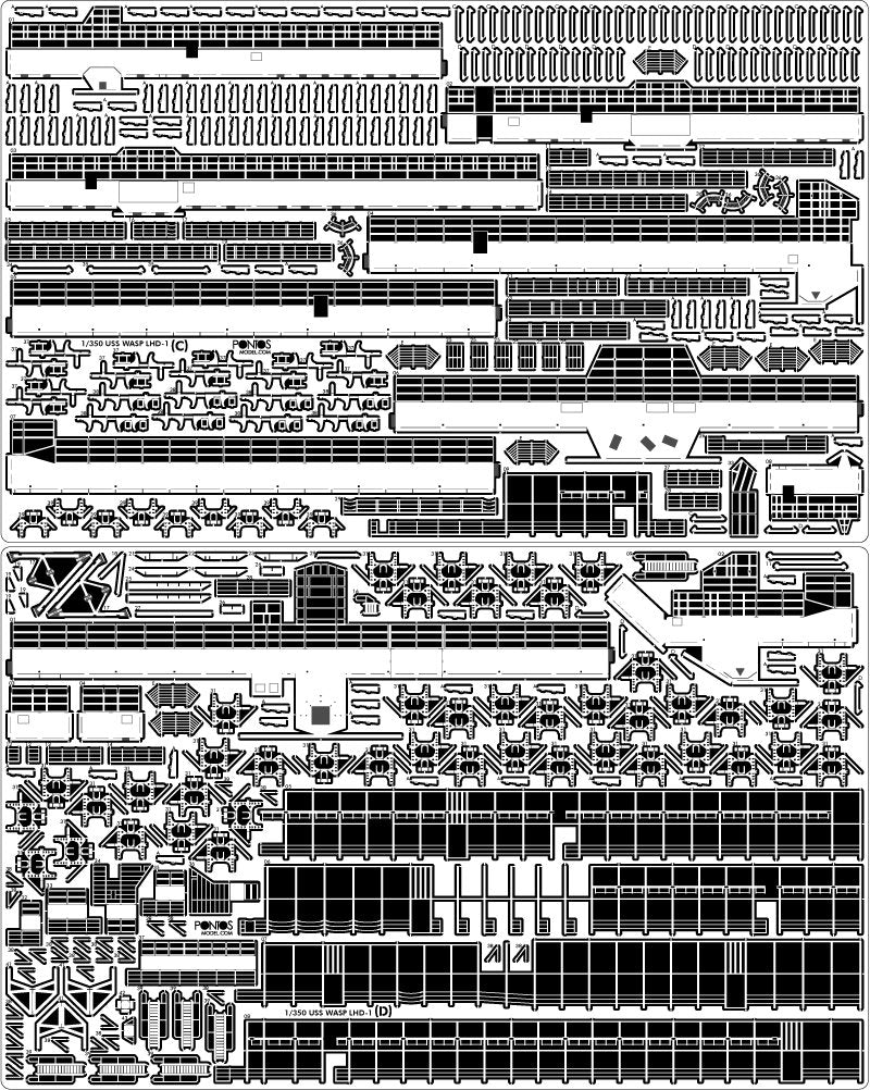 Pontos 37041F1 USS LHD-1 Wasp Detail Up Set 1/350 – immagine 16