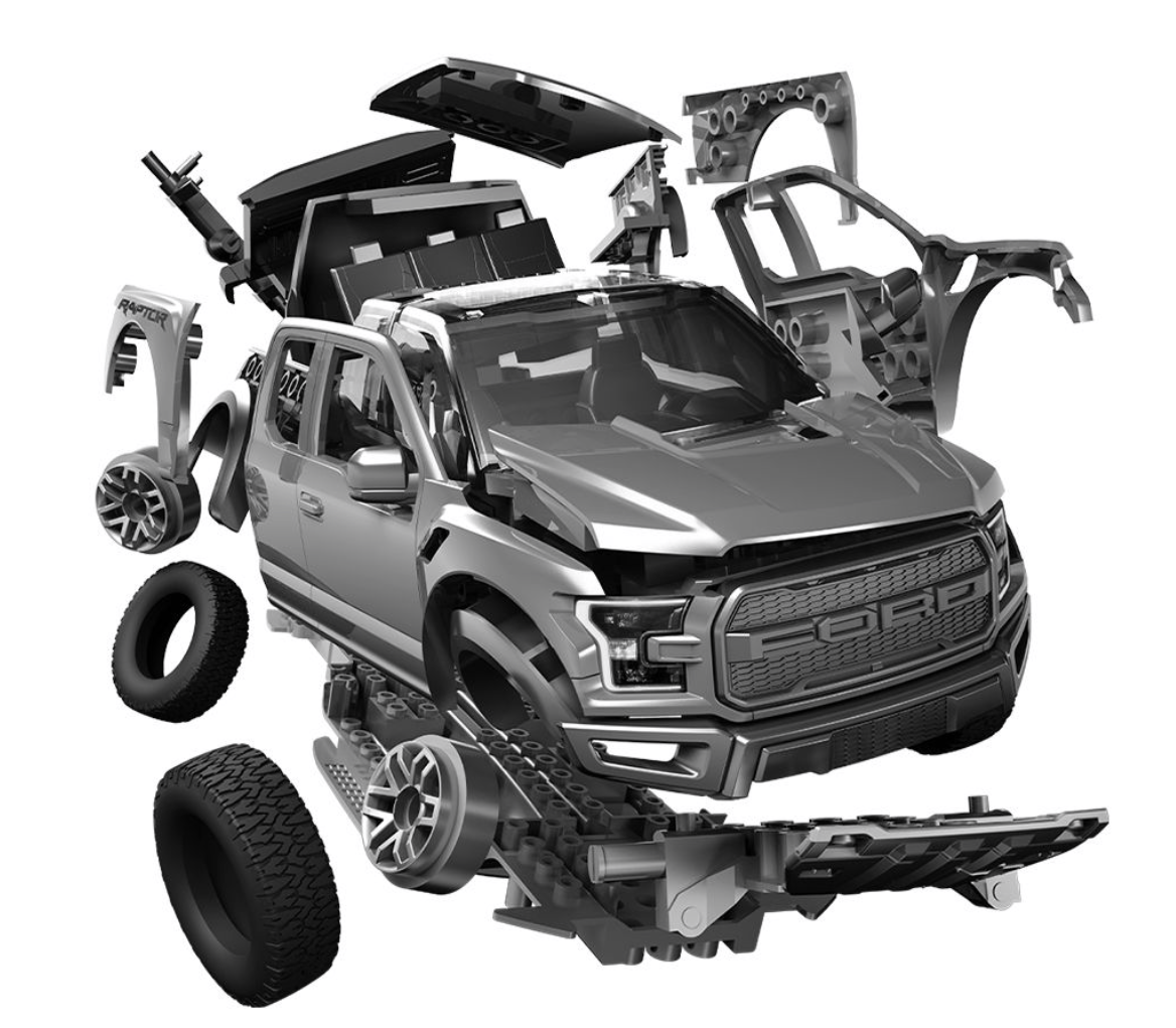 Airfix 6053 QUICKBUILD Ford F-150 Raptor - Gray – image 7